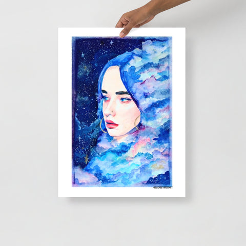Galaxy Portrait Print