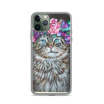 Flower Crown Cat iPhone Case