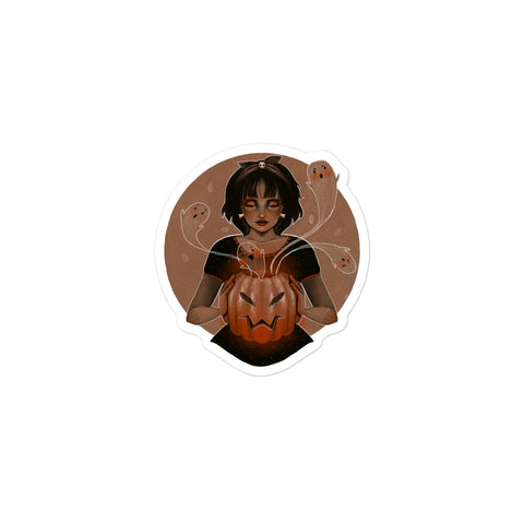 Spooky Girl Bubble-free stickers
