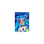 Blue Demon Watercolor Bubble-free stickers