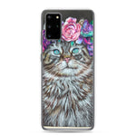 Flower Crown Cat Samsung Case