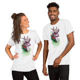 Christmas Reindeer Short-Sleeve Unisex T-Shirt