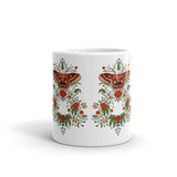 Red Rose Moth Glossy mug
