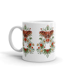 Red Rose Moth Glossy mug